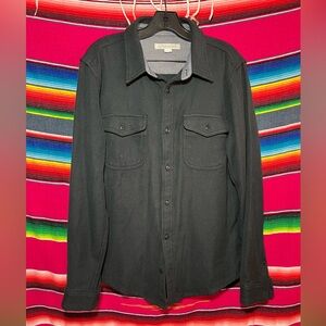 Outerknown Blanket Shirt in Pitch Black Size Large
